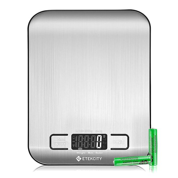 My Review Etekcity Food Kitchen Scale, Digital Grams and Ounces for Weight Loss, Baking, Cooking, Keto and Meal Prep, LCD Display, Medium, 304 Stainless Steel