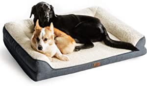 My Review Bedsure Orthopedic Memory Foam Dog Bed - Dog Sofa with Removable Washable Cover & Waterproof Liner, Couch Dog Beds for Small, Medium, Large Pets up to 50/75/100 lb