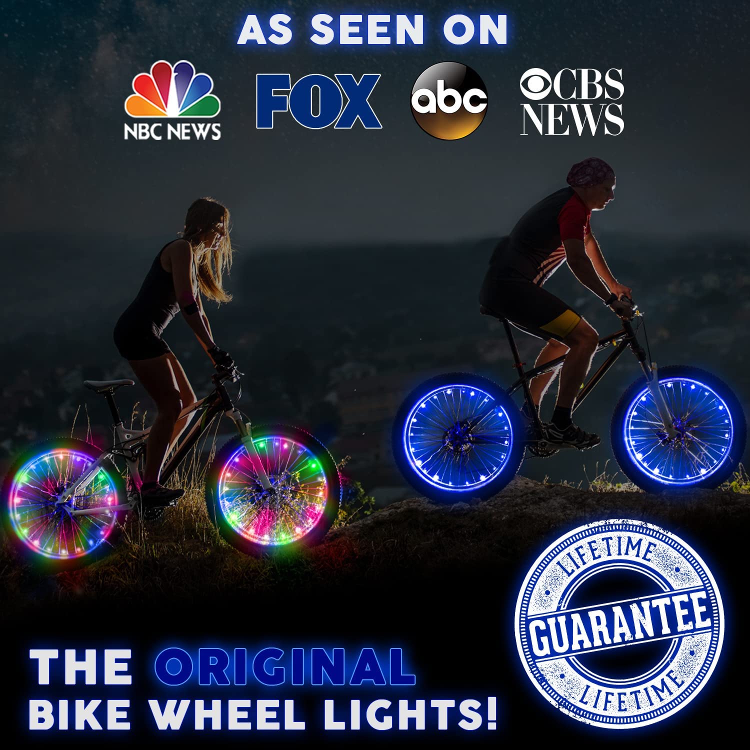 My Review Activ Life 2-Tire Pack LED Bike Wheel Lights with Batteries Included! Get 100% 