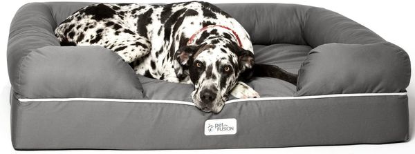 My Review PetFusion Ultimate Dog Bed, Orthopedic Memory Foam, Multiple Sizes/Colors, Medium Firmness Pillow, Waterproof Liner, YKK Zippers, Breathable 35% Cotton Cover, Cert. Skin Safe, 3yr Warranty