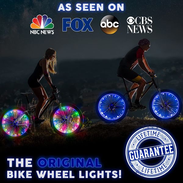 My Review Activ Life 2-Tire Pack LED Bike Wheel Lights with Batteries Included! Get 100% Brighter and Visible from All Angles for Ultimate Safety and Style